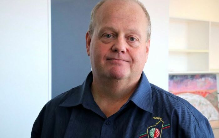 PHOTO: WA bushfire volunteer executive officer Darren Brown does not support the ESL being spent on artworks. (ABC News: Rhiannon Shine)