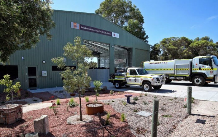 The new $1.1 million Jandakot Volunteer Bush Fire Brigade Station in Banjup. Picture: David Baylis.