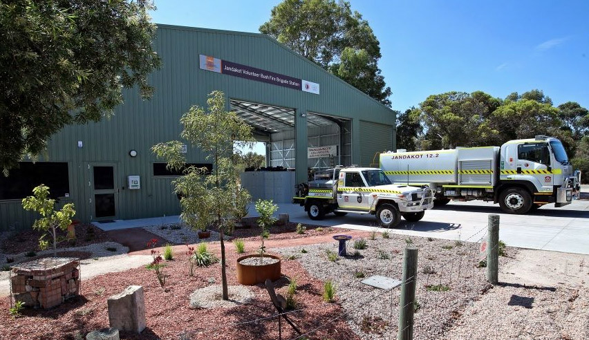 The new $1.1 million Jandakot Volunteer Bush Fire Brigade Station in Banjup. Picture: David Baylis.