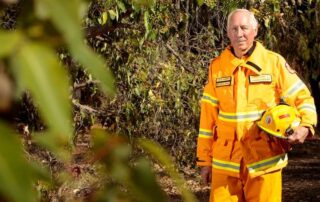 Volunteer Bushfire Brigade fire control officer Terry Hunter was awarded with a medal for 50 years of service at Collie's Australia Day Awards. Credit: Shannon Verhagen