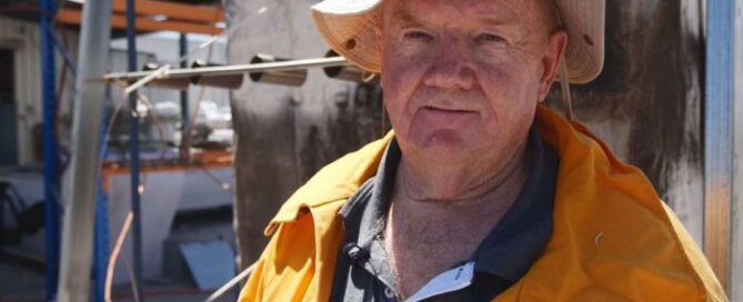 PHOTO: Chris Probert invented a bushfire shelter that promises to save the lives of firefighters at the front. (ABC Great Southern: Mark Bennett)