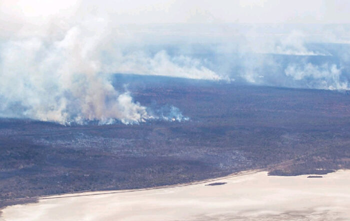 Bushfires near the Coolgardie-Esperance Highway near Norseman. Photo: Kalgoorlie Miner