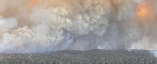 The Big Jack Mountain fire in NSW, February 2020. Photo: NSW Rural Fire Service.