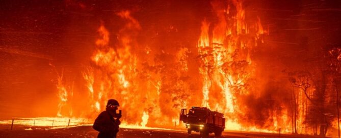 Australia’s 2019-20 bushfire season was one of the most destructive on record. Picture: Matthew Abbott/Panos