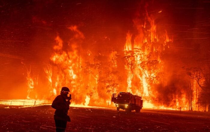 Australia’s 2019-20 bushfire season was one of the most destructive on record. Picture: Matthew Abbott/Panos