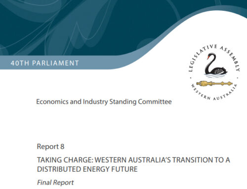 DFES submission to Parliamentary Inquiry into Microgrids in WA