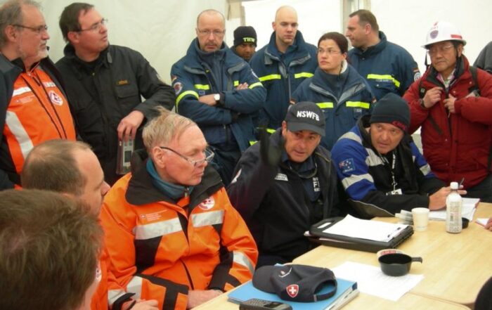 THIS RESEARCH EXPLORED THE COMPLEXITIES OF STRATEGIC DECISION MAKING DURING THE DEPLOYMENT OF THE AUSTRALIAN URBAN SEARCH AND RESCUE TEAM TO FUKUSHIMA, JAPAN, IN 2011. PHOTO: FIRE AND RESCUE NSW