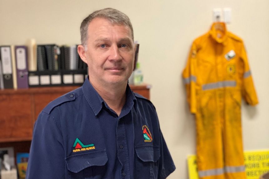 Rural Fire Brigade Association General Manager Justin Choveaux has written to the Queensland Audit Office asking for clarification on QFES budget money(ABC News: Amy Sheehan)