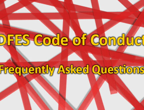 FAQ: DFES Code of Conduct