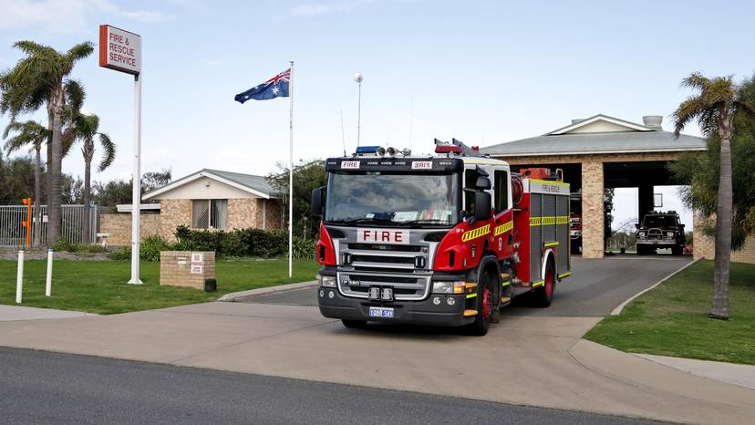 Joondalup Fire Station near Drovers Market Place. Drovers Market Place and Carramar Village Shopping Centre businesses are feeling the effects of prolonged roadworks as well as COVID-19. Credit: David Baylis/Community News