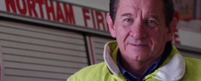 Paul du Boulay, President of the Volunteer Fire and Rescue Association, says some of his members have concerns about the code's wording.(ABC Supplied)