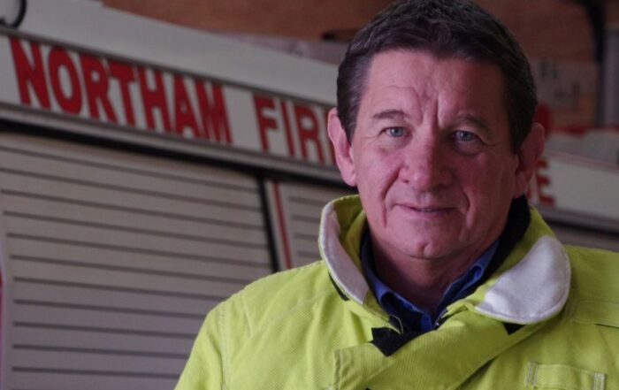 Paul du Boulay, President of the Volunteer Fire and Rescue Association, says some of his members have concerns about the code's wording.(ABC Supplied)