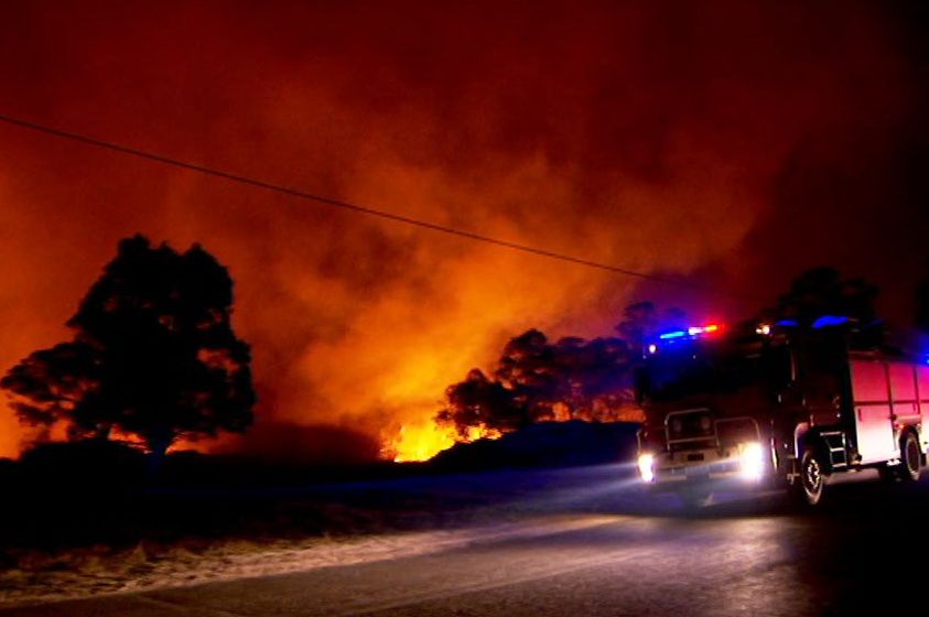 The training of new volunteer firefighters has been impacted by COVID-19.(ABC News: Stephen Cavenagh)