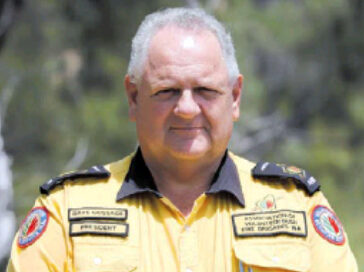 Bushfire Volunteers' President Dave Gossage AFSM. Photo: Cally Dupe