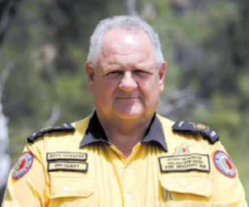 Bushfire Volunteers' President Dave Gossage AFSM. Photo: Cally Dupe