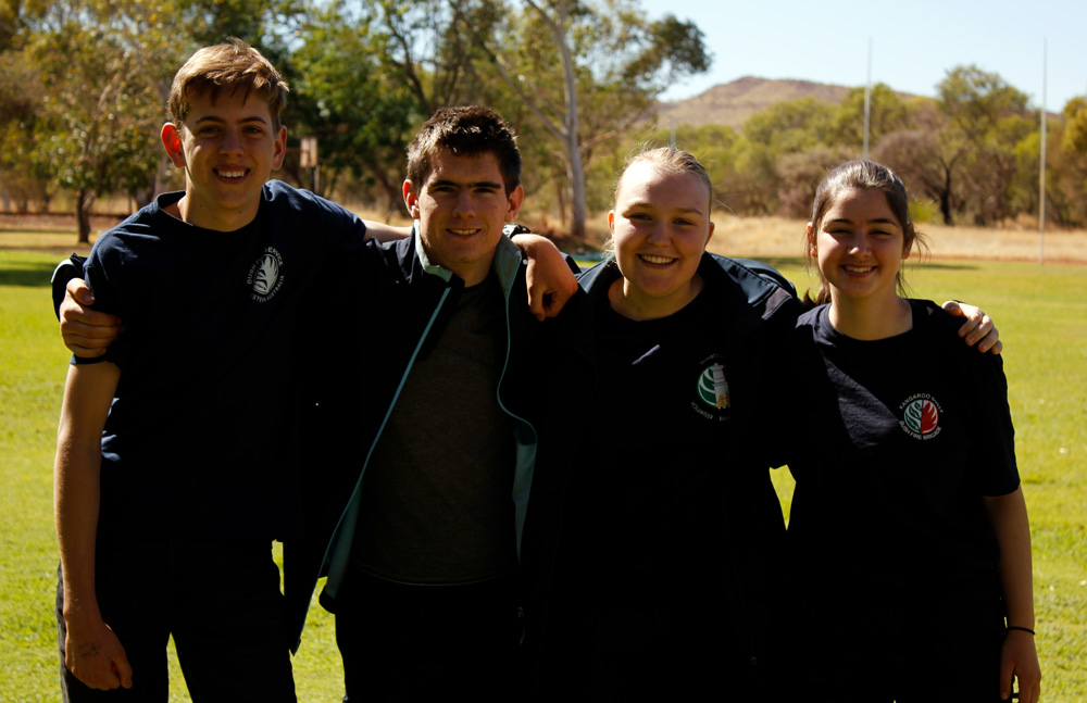 2020 WA Cadet Leadership Camp - L-R Kieran Kotulla - Mullalyup BFB, Harrison Scott – Nannup BFB, Brielle Hunt- Dunsborough BFB, Jennifer Sperrer – Kangaroo Gully BFB