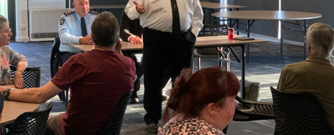 Bushfire Volunteers' President Dave Gossage AFSM at the Shire of Mount Marshall Bush Fire Volunteer Awards night November 2020