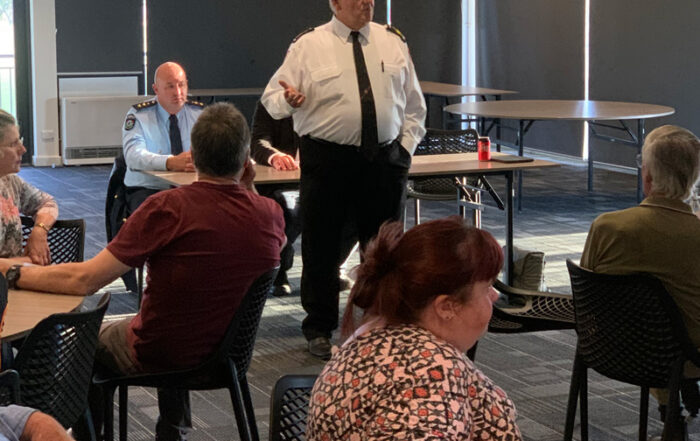 Bushfire Volunteers' President Dave Gossage AFSM at the Shire of Mount Marshall Bush Fire Volunteer Awards night November 2020