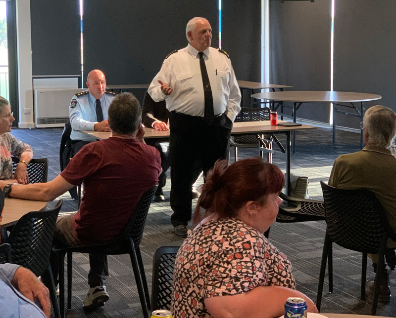 Bushfire Volunteers' President Dave Gossage AFSM at the Shire of Mount Marshall Bush Fire Volunteer Awards night November 2020