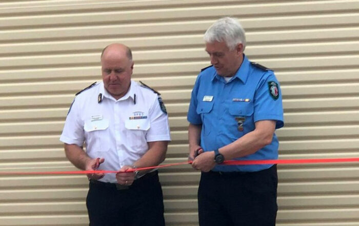 Darlington Volunteer Bush Fire Brigade extension and truck bay opening 14 November 2020 - Commissioner Darren Klemm and Brigade President Eric Baldock