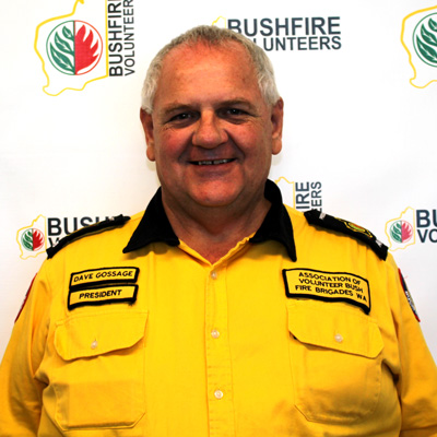 Bushfire Volunteers' President Dave Gossage AFSM