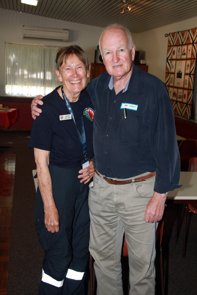 Chittering Incident Support Brigade 15 year reunion December 2020 - Sue Tough and John Williams
