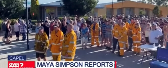 Screenshot from GWN7 News 21-01-21 re Shire of Capel