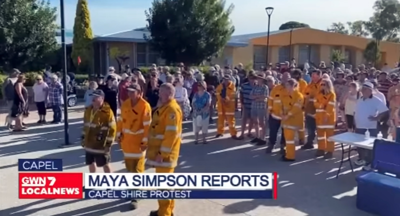 Screenshot from GWN7 News 21-01-21 re Shire of Capel